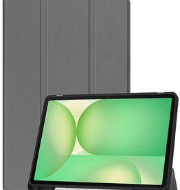 BASEY. BASEY. Samsung Galaxy Tab S10 FE Hoesje Met Uitsparing S Pen - Grijs