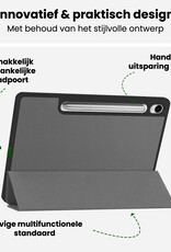 BASEY. BASEY. Samsung Galaxy Tab S10 FE Hoesje Met Uitsparing S Pen - Grijs