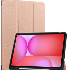 NoXx NoXx Samsung Galaxy Tab S10 FE Hoesje Met Uitsparing S Pen - Rose Goud