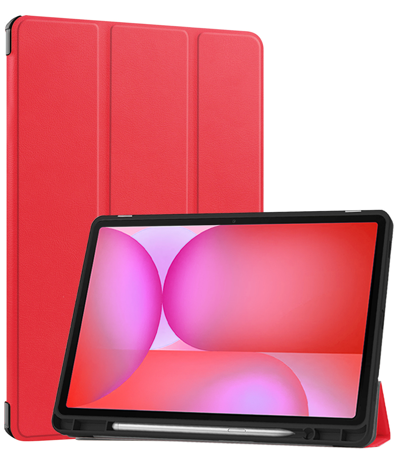NoXx NoXx Samsung Galaxy Tab S10 FE Hoesje Met Uitsparing S Pen - Rood