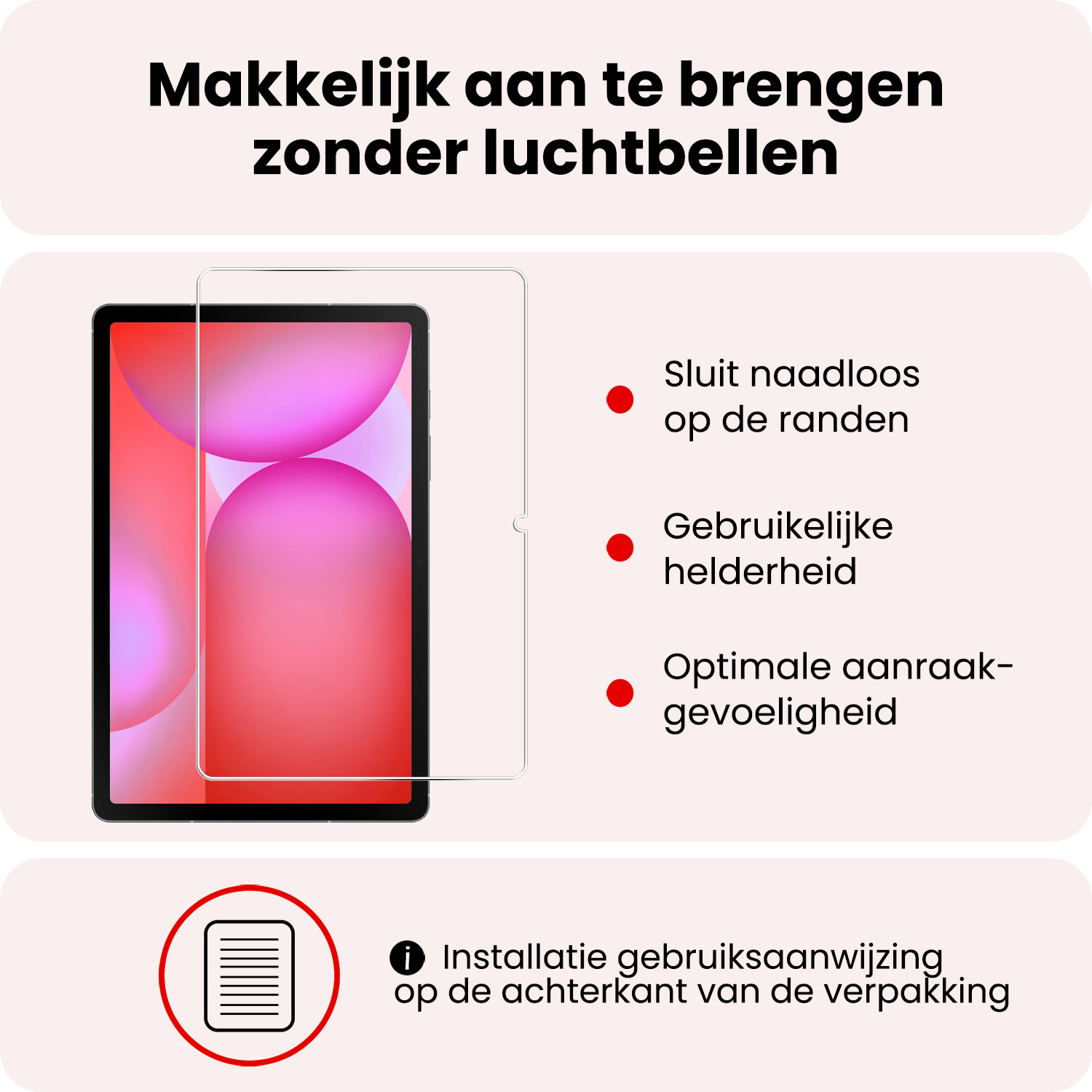NoXx NoXx Samsung Galaxy Tab S10 FE Hoesje Met Uitsparing S Pen Met Screenprotector - Donkerblauw