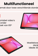 NoXx NoXx Samsung Galaxy Tab S10 FE Hoesje Met Uitsparing S Pen Met Screenprotector - Zwart