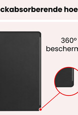 NoXx NoXx Samsung Galaxy Tab S10 FE Hoesje Met Uitsparing S Pen Met Screenprotector - Zwart