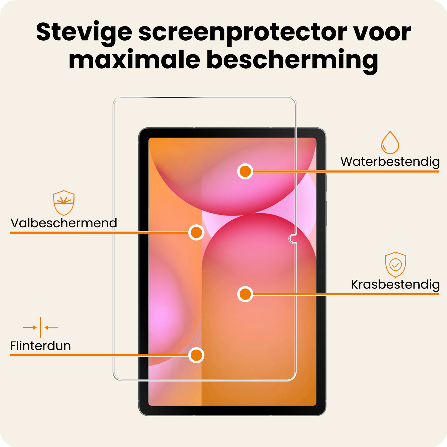 Nomfy Nomfy Samsung Galaxy Tab S10 FE Screenprotector - 3 PACK