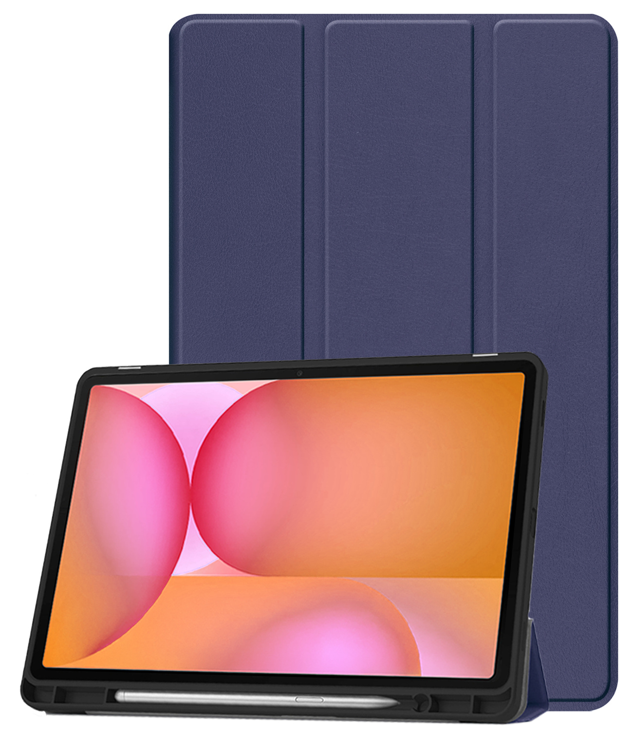 Nomfy Nomfy Samsung Galaxy Tab S10 FE Hoesje Met Uitsparing S Pen - Donkerblauw