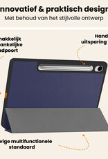 Nomfy Nomfy Samsung Galaxy Tab S10 FE Hoesje Met Uitsparing S Pen - Donkerblauw