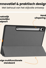 Nomfy Nomfy Samsung Galaxy Tab S10 FE Hoesje Met Uitsparing S Pen Met Screenprotector - Grijs