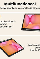 Nomfy Nomfy Samsung Galaxy Tab S10 FE Hoesje Met Uitsparing S Pen Met Screenprotector - Rood