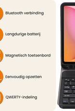 Nomfy Nomfy Samsung Galaxy Tab S10 FE Toetsenbordhoes Met Screenprotector - Zwart