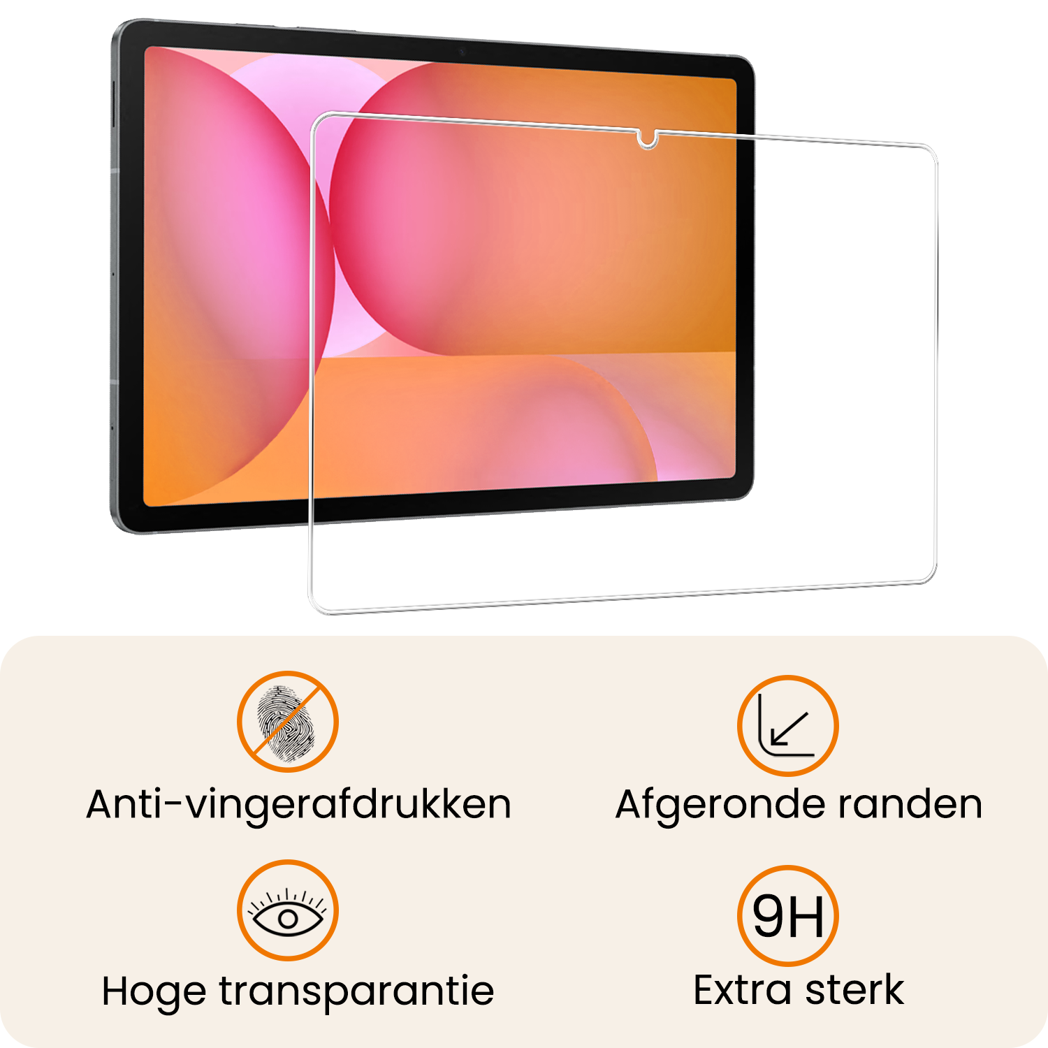 Nomfy Nomfy Samsung Galaxy Tab S10 FE Toetsenbordhoes Met Screenprotector - Zwart