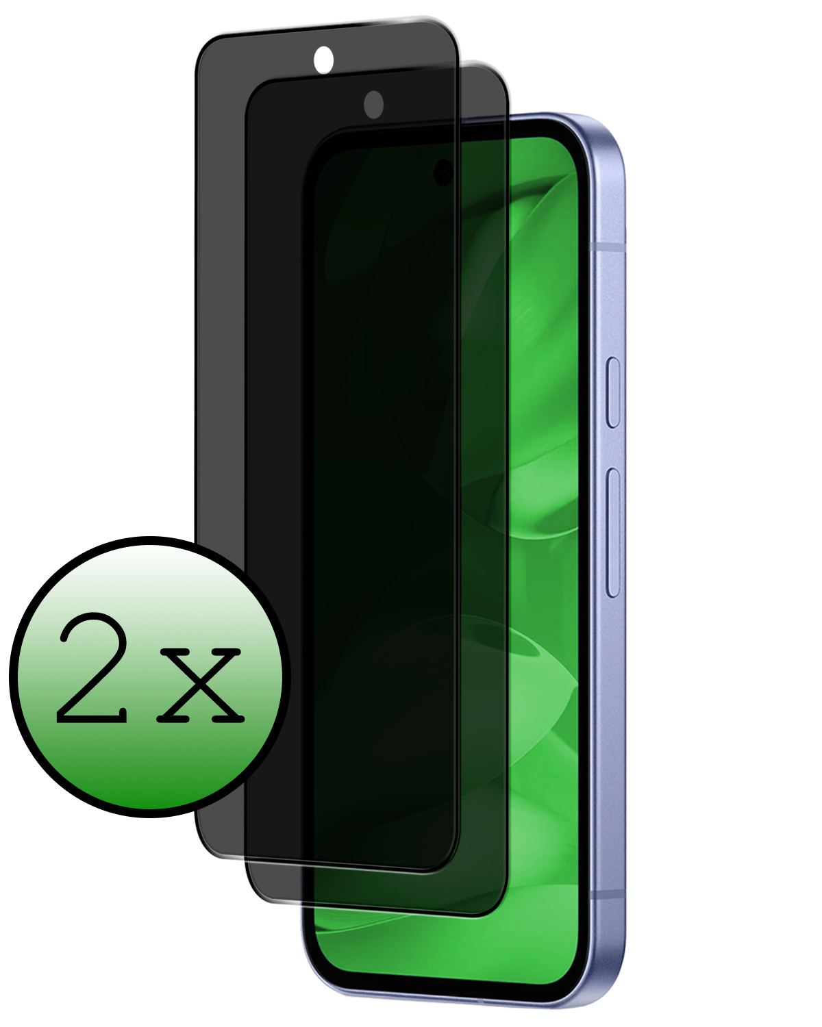 BASEY. BASEY. Google Pixel 9a Screenprotector Glas Privacy - 2 PACK