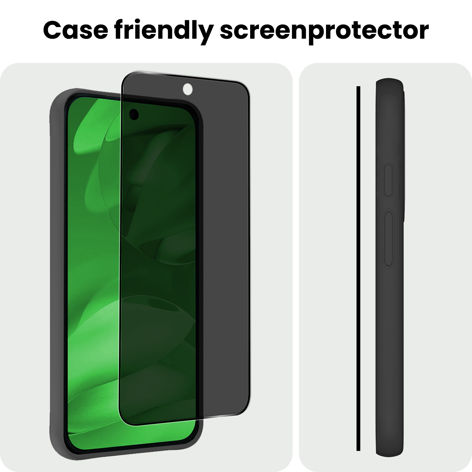 BASEY. BASEY. Google Pixel 9a Screenprotector Glas Privacy - 3 PACK