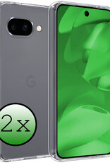 BASEY. BASEY. Google Pixel 9a Hoesje Siliconen - Transparant - 2 PACK