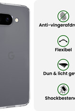 BASEY. BASEY. Google Pixel 9a Hoesje Siliconen - Transparant - 2 PACK