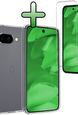 BASEY. BASEY. Google Pixel 9a Hoesje Siliconen Met Screenprotector - Transparant