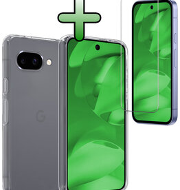 BASEY. BASEY. Google Pixel 9a Hoesje Siliconen Met Screenprotector - Transparant