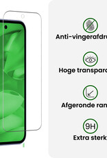BASEY. BASEY. Google Pixel 9a Hoesje Siliconen Met Screenprotector - Transparant