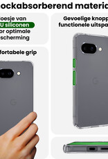 BASEY. BASEY. Google Pixel 9a Hoesje Siliconen Met Screenprotector - Transparant