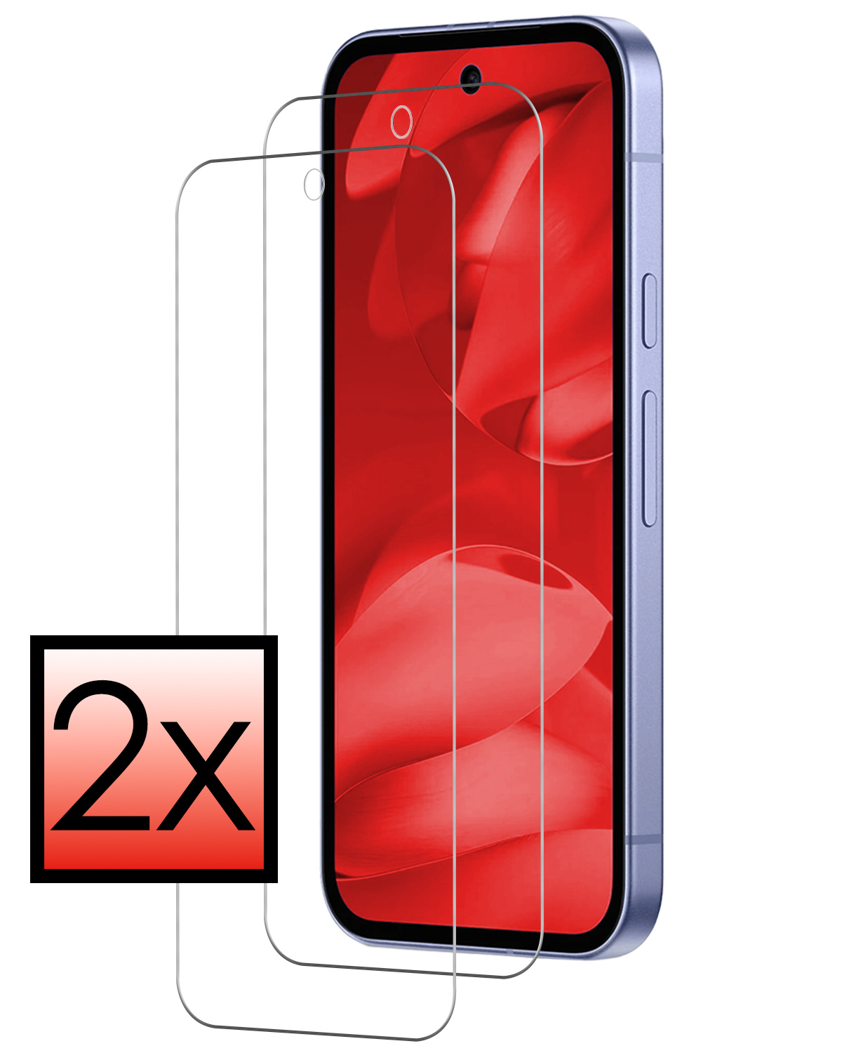 NoXx NoXx Google Pixel 9a Screenprotector Glas - 2 PACK