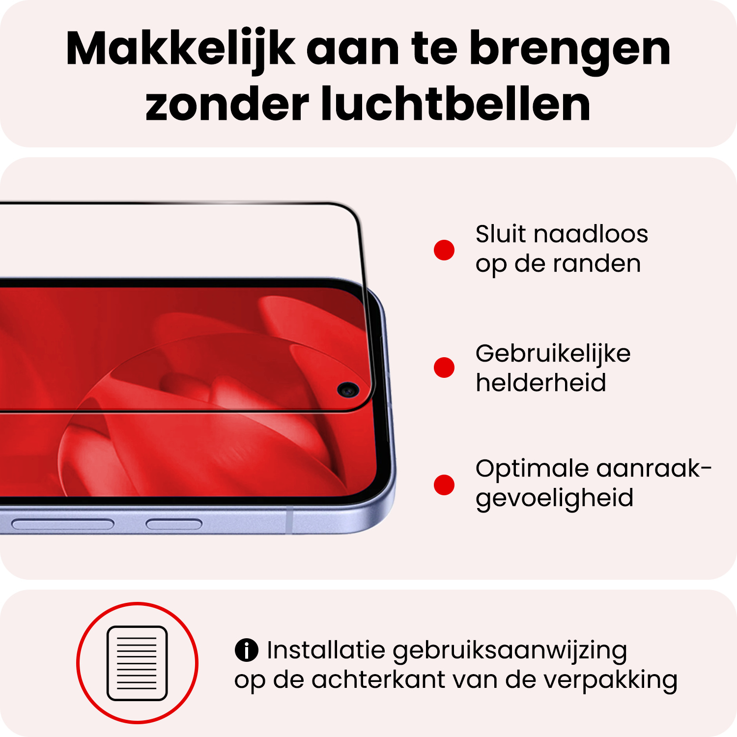 NoXx NoXx Google Pixel 9a Screenprotector Glas Full Cover