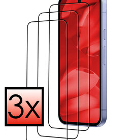 NoXx NoXx Google Pixel 9a Screenprotector Glas Full Cover - 3 PACK