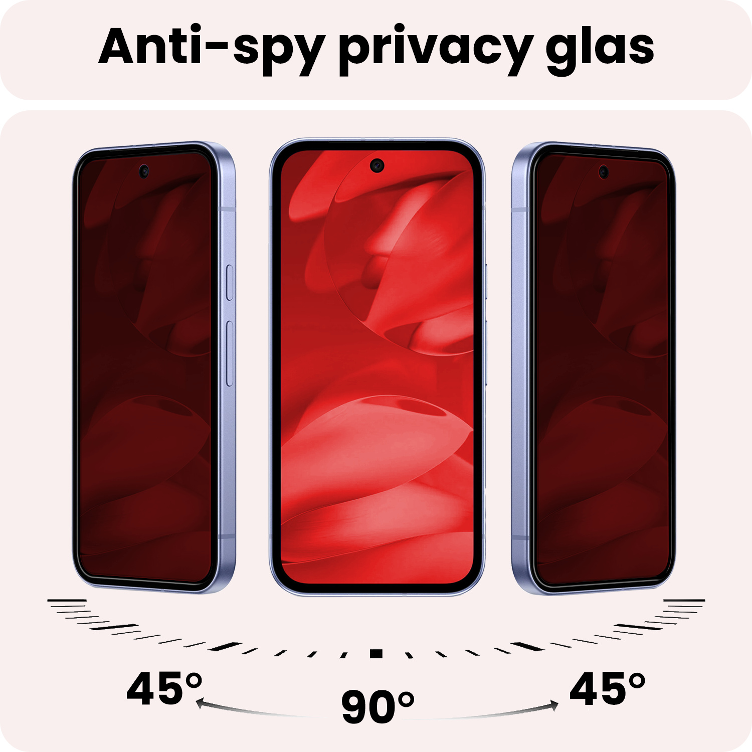 NoXx NoXx Google Pixel 9a Screenprotector Glas Privacy - 2 PACK