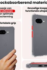 NoXx NoXx Google Pixel 9a Hoesje Shockproof - Transparant - 2 PACK