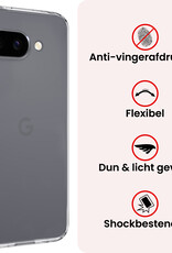 NoXx NoXx Google Pixel 9a Hoesje Siliconen Met Screenprotector - Transparant