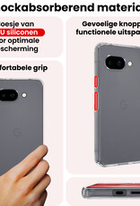 NoXx NoXx Google Pixel 9a Hoesje Siliconen Met Screenprotector - Transparant
