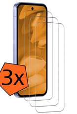 Nomfy Nomfy Google Pixel 9a Screenprotector Glas - 3 PACK