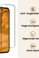 Nomfy Nomfy Google Pixel 9a Screenprotector Glas Full Cover - 2 PACK