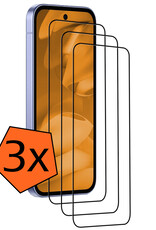 Nomfy Nomfy Google Pixel 9a Screenprotector Glas Full Cover - 3 PACK
