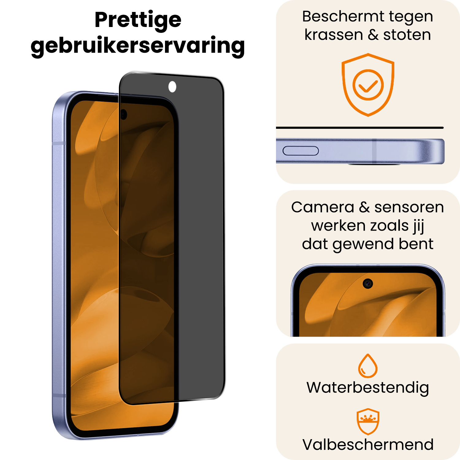 Nomfy Nomfy Google Pixel 9a Screenprotector Glas Privacy