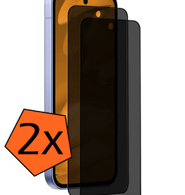 Nomfy Nomfy Google Pixel 9a Screenprotector Glas Privacy - 2 PACK