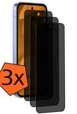 Nomfy Nomfy Google Pixel 9a Screenprotector Glas Privacy - 3 PACK