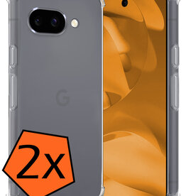 Nomfy Nomfy Google Pixel 9a Hoesje Shockproof - Transparant - 2 PACK
