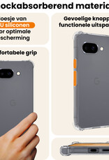 Nomfy Nomfy Google Pixel 9a Hoesje Shockproof - Transparant - 2 PACK