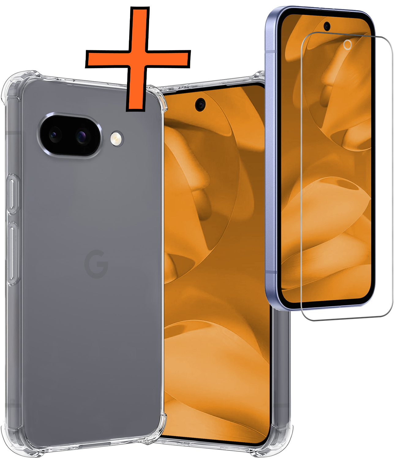 Nomfy Nomfy Google Pixel 9a Hoesje Shockproof Met Screenprotector