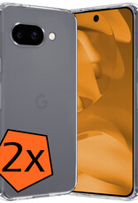 Nomfy Nomfy Google Pixel 9a Hoesje Siliconen - Transparant - 2 PACK