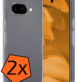 Nomfy Nomfy Google Pixel 9a Hoesje Siliconen - Transparant - 2 PACK