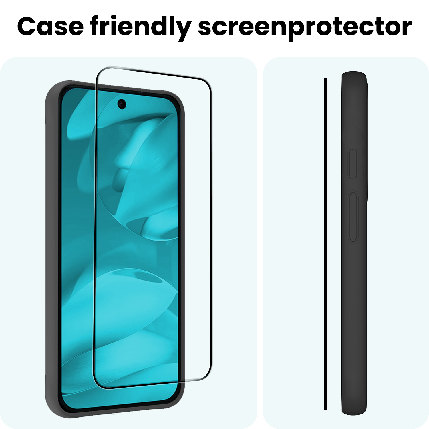 Forterra Forterra Google Pixel 9a Screenprotector Glas Full Cover - 3 PACK