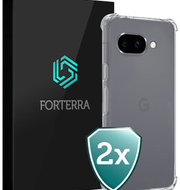 Forterra Forterra Google Pixel 9a Hoesje Shockproof - Transparant - 2 PACK