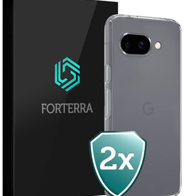 Forterra Forterra Google Pixel 9a Hoesje Siliconen - Transparant - 2 PACK