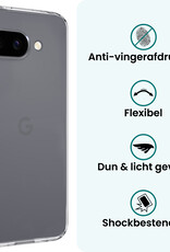 Forterra Forterra Google Pixel 9a Hoesje Siliconen Met 2x Screenprotector - Transparant