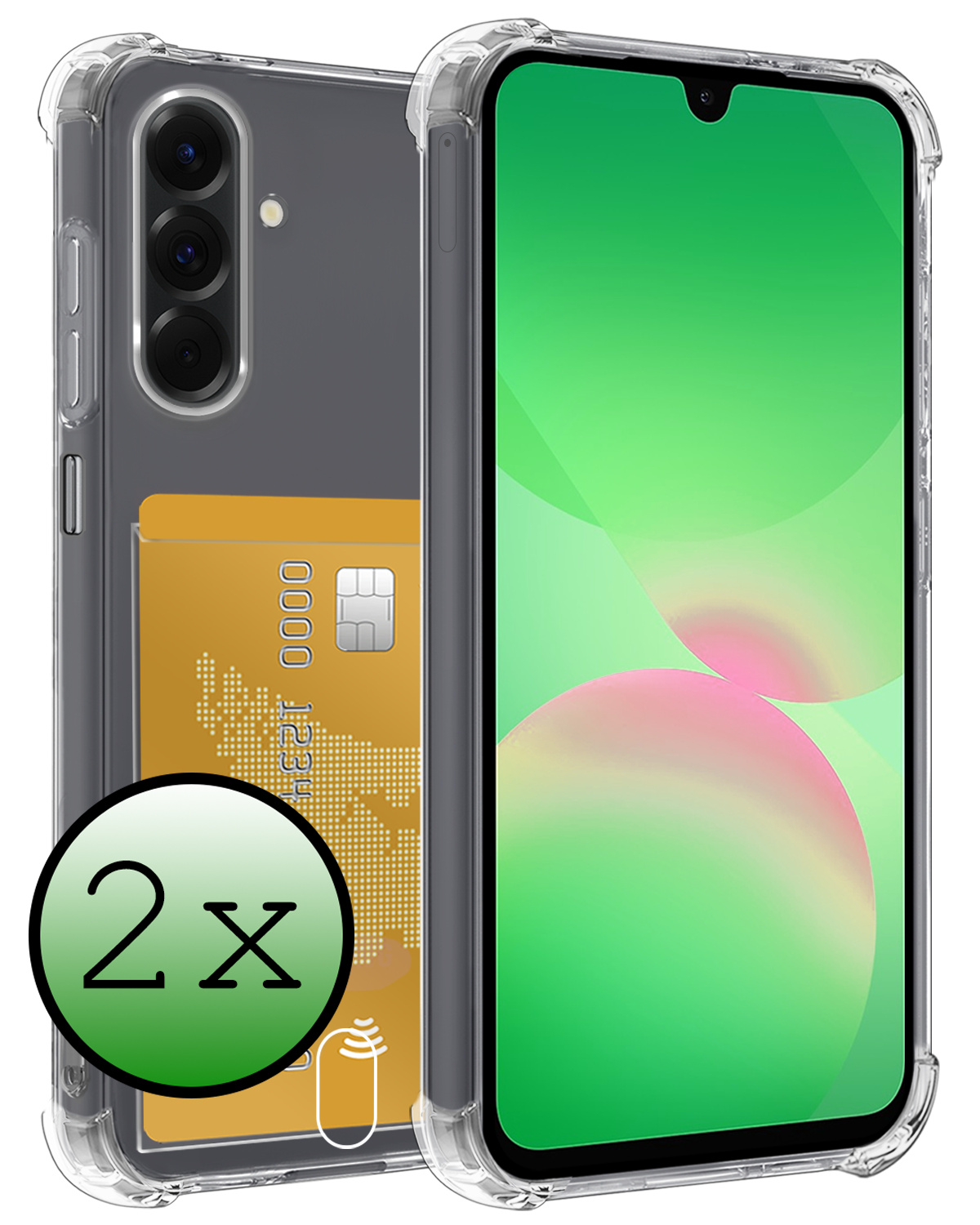 BASEY. BASEY. Samsung Galaxy A26 Hoesje Pashouder - 2 PACK