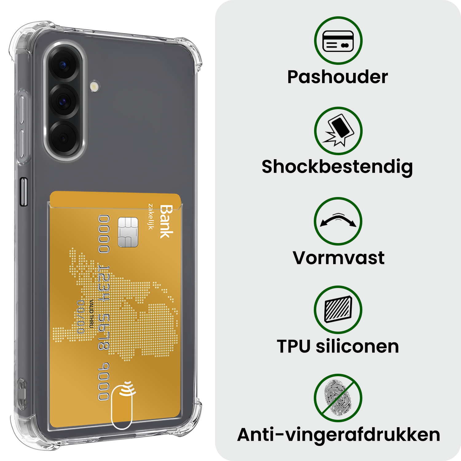 BASEY. BASEY. Samsung Galaxy A26 Hoesje Pashouder - 2 PACK
