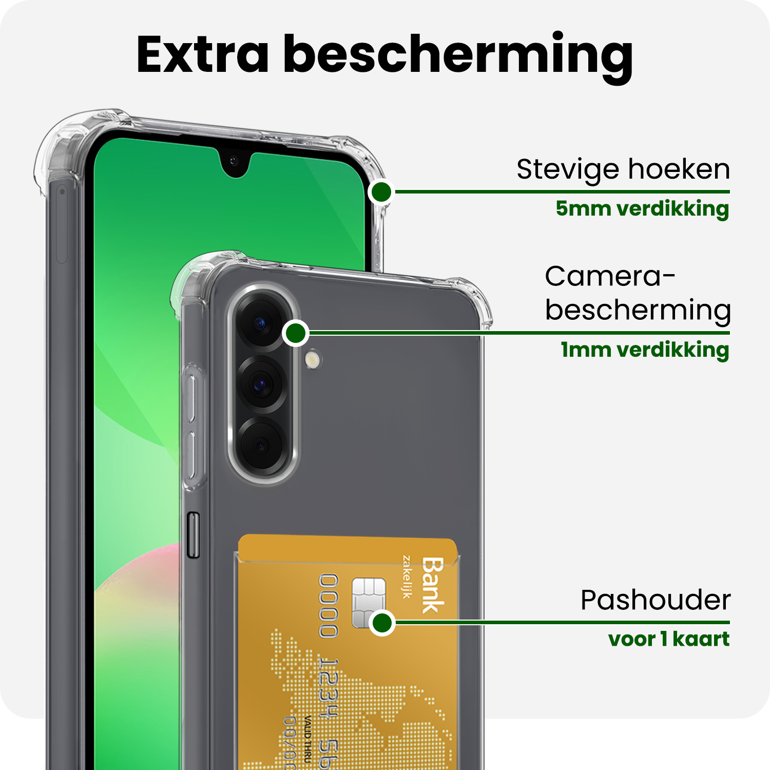 BASEY. BASEY. Samsung Galaxy A26 Hoesje Pashouder - 2 PACK