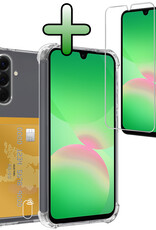 BASEY. BASEY. Samsung Galaxy A26 Hoesje Pashouder Met Screenprotector