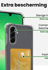 BASEY. BASEY. Samsung Galaxy A26 Hoesje Pashouder Met 2x Screenprotector