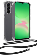 BASEY. BASEY. Samsung Galaxy A26 Hoesje Transparant Shockproof Met Zwart Koord